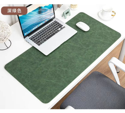 Desk Pad Waterproof PU Mouse Pad Desk Mat Protective Cover Large Mousepad Computer Laptop Non-Slip Easy to Clean Keyboard Mats